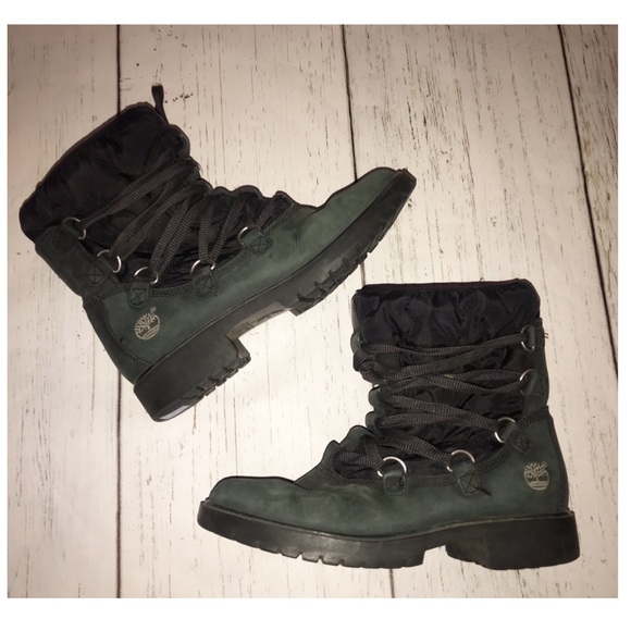 green and black timberlands